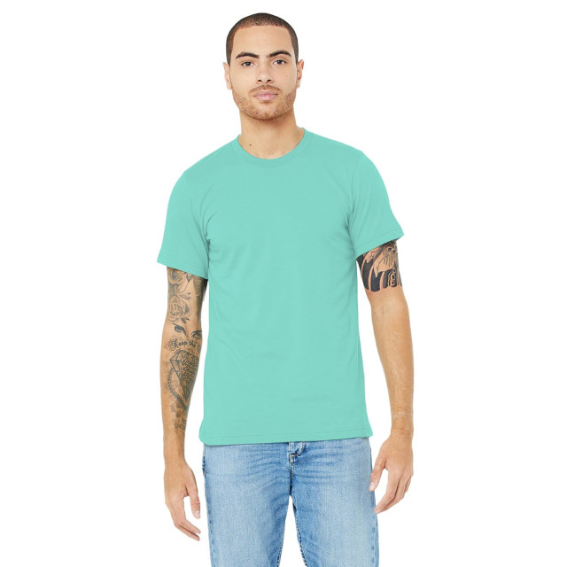 Bella + Canvas Canvas unisex jersey crew t-shirt met hals / heren t-shirt met korte mouwen UTFK269_teal large