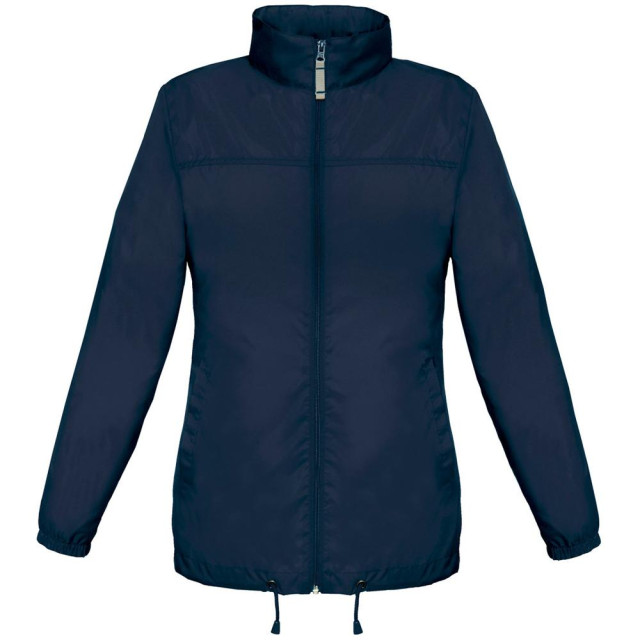 B and C B&c dames sirocco lichtgewicht winddicht, douchebestendig & waterafstotend jasje UTFK106_navyblue large