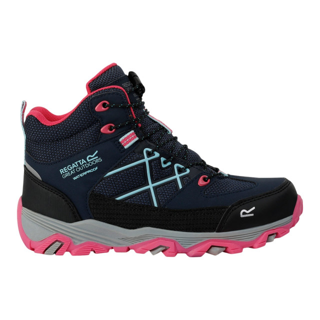 Regatta Kinderen/kinderen samaris iii wandelschoenen UTRG10831_navypinkpotion large