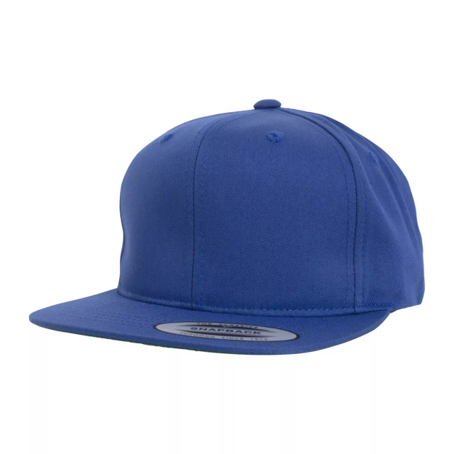 Flexfit Kinder/kids pro-stijl twill snapback baseball cap UTTN853_royalblue large