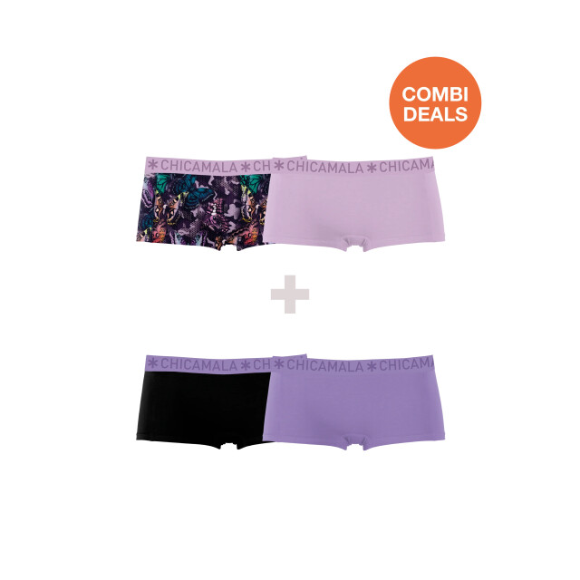 Muchachomalo Dames 2+2-pack boxershorts CDSOL1215-13 large