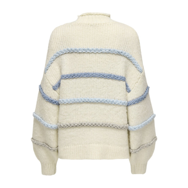 Only Onlmy ls stripe high neck knt ecru dessin 4219.08.0152 large Only Onlmy ls stripe high neck knt ecru dessin 4219.08.0152 large