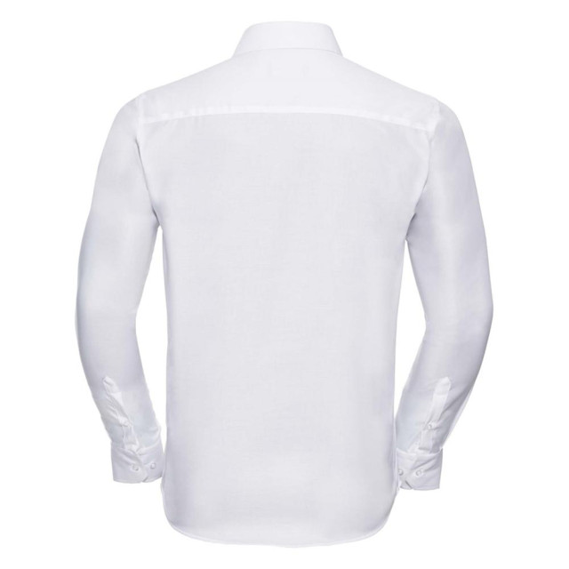 Russell Athletic Collectie heren lange mouwen ultiem niet-ijzershirt op maat gemaakt UTFK761_white large