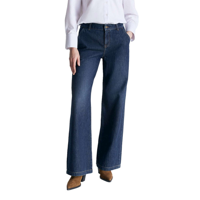 C.O.J. Denim Wide leg chino deep blue Maxine-80 large