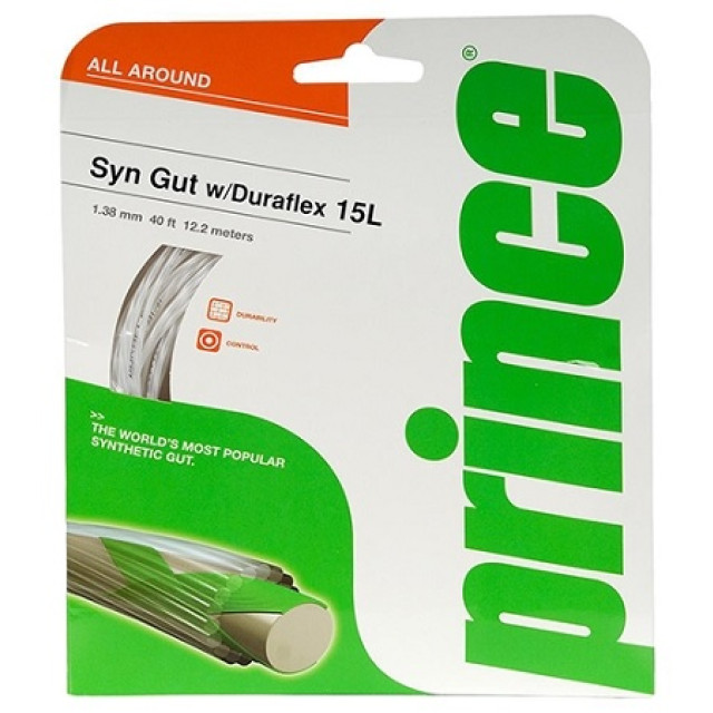 Prince Tennis bespanning Topspin Duraflex 15 White large