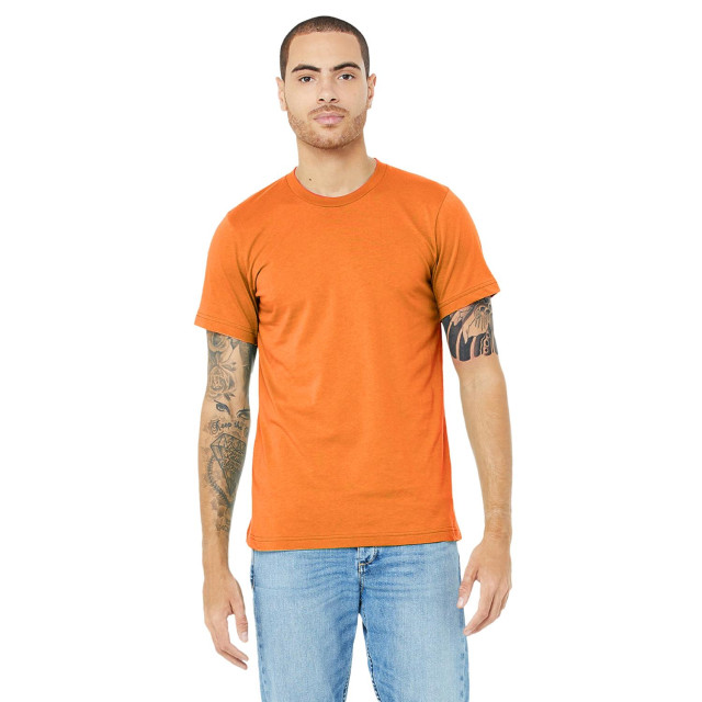 Bella + Canvas Canvas unisex jersey crew t-shirt met hals / heren t-shirt met korte mouwen UTFK269_orange large