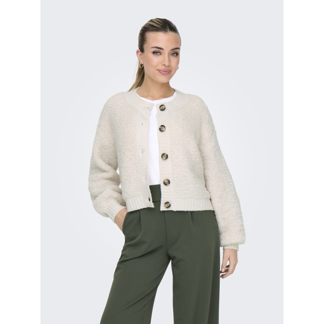 Jacqueline de Yong eira life l/s o-neck cardigan kn 15337012 birch 06741.198.0052 large