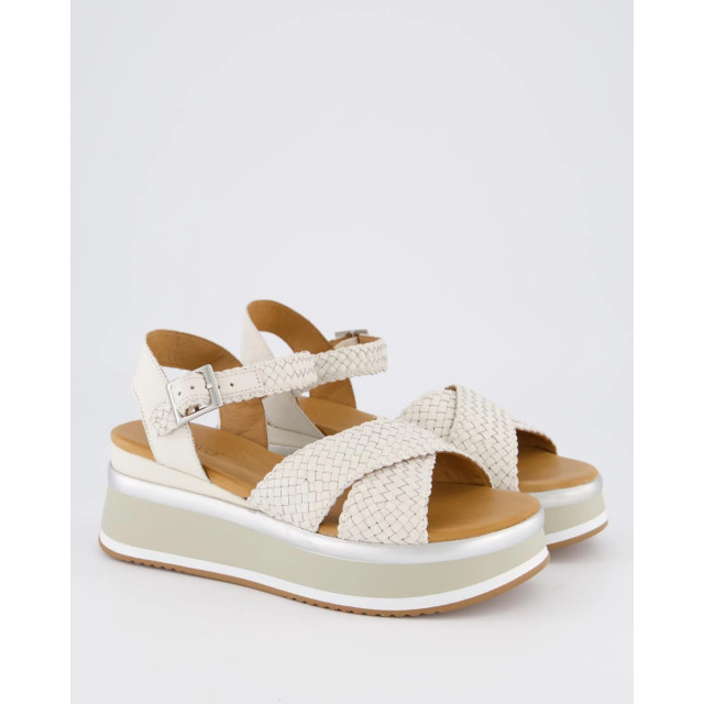 Gibaldi Dames braided strap sandaal A98004-Crema large