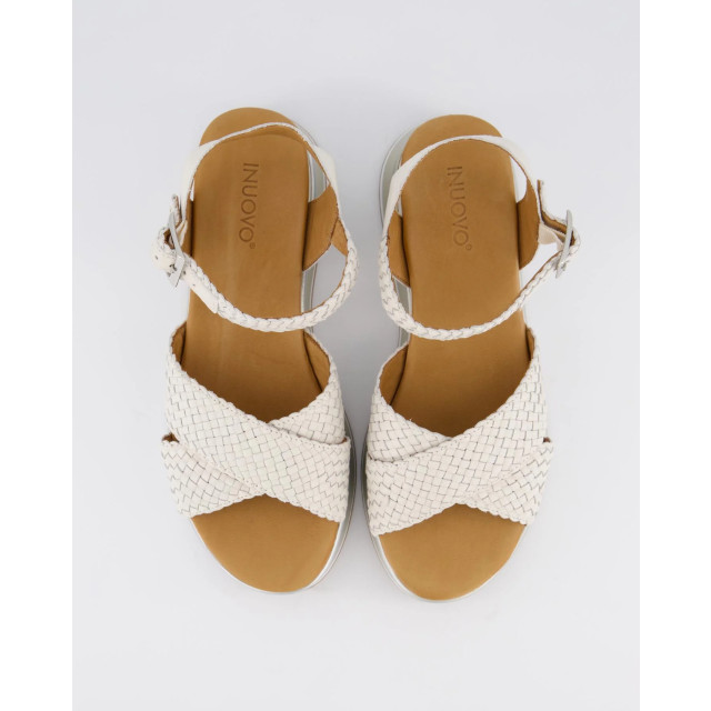 Gibaldi Dames braided strap sandaal A98004-Crema large