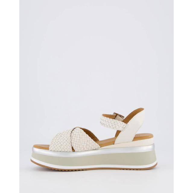 Gibaldi Dames braided strap sandaal A98004-Crema large