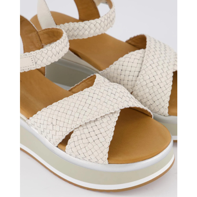 Gibaldi Dames braided strap sandaal A98004-Crema large