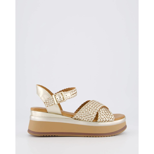Gibaldi Dames braided strap sandaal A98004-Gold large
