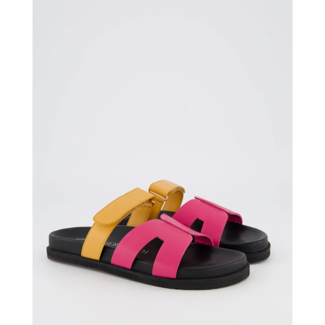 Gibaldi Dames ibiza slipper zwart/fuxia 9092-Fuxia/Orange large