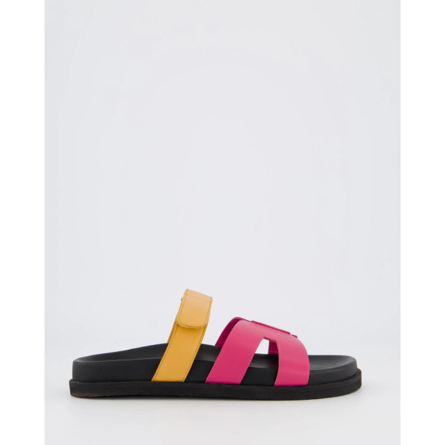 Gibaldi Dames ibiza slipper zwart/fuxia 9092-Fuxia/Orange large