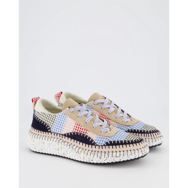 Gibaldi Dames knitted feston sneaker beige AV6011-Atlanta large