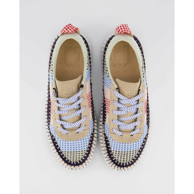 Gibaldi Dames knitted feston sneaker beige AV6011-Atlanta large