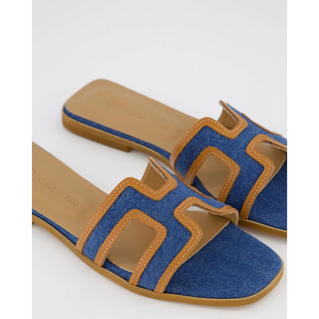 Gibaldi Dames joy slipper jeans Joy Jeans-Denim/Tan large