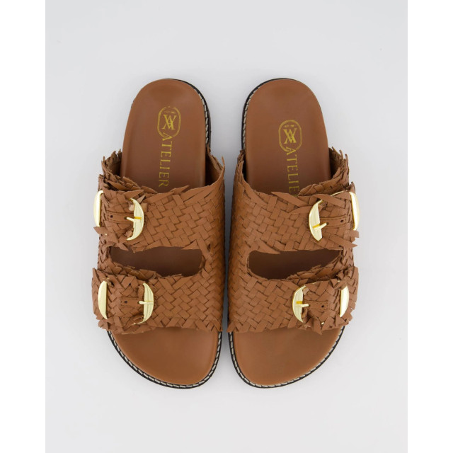 Gibaldi Dames knot slipper Knot-Tan large