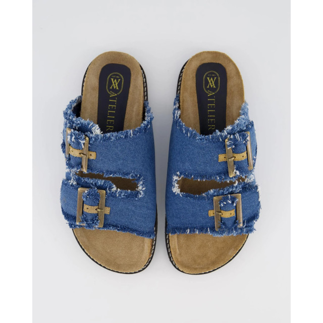 Gibaldi Dames buckle slipper jeans 1162-Denim large