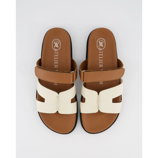 Gibaldi Dames sofia slipper /beige 9092-Cream/Tan large