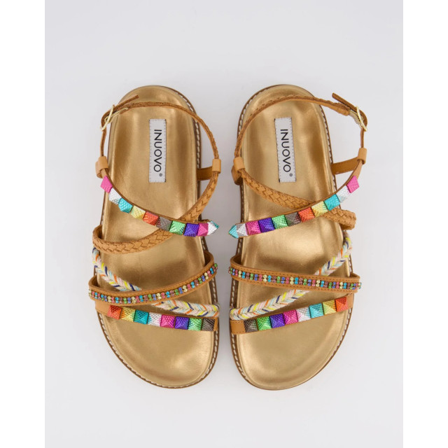 Gibaldi Dames multi straps sandaal 395077-Coconut large