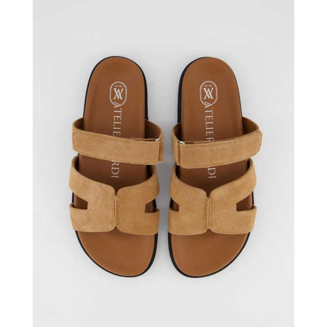 Gibaldi Dames ibiza slipper suede 9092-Tan large