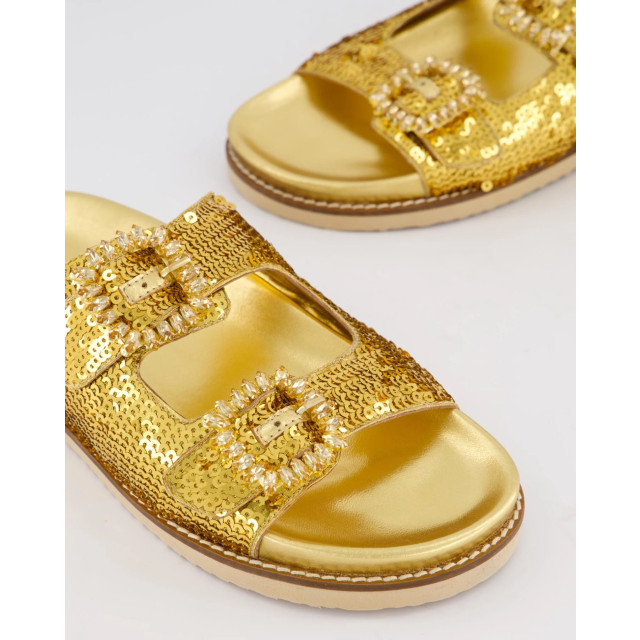 Gibaldi Dames buckle slipper gold 395064-Dark Gold large