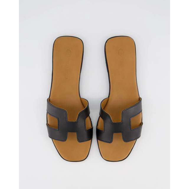 Gibaldi Dames joy slipper JOY-Black/Tan large