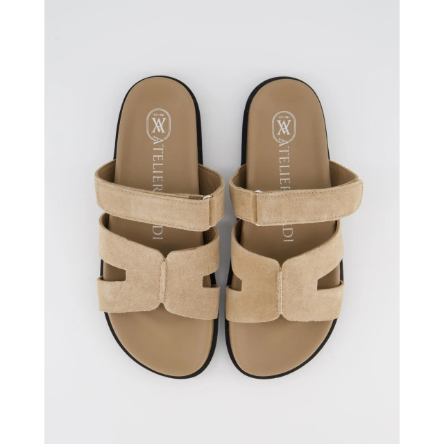 Gibaldi Dames ibiza slipper suede 9092-Taupe large