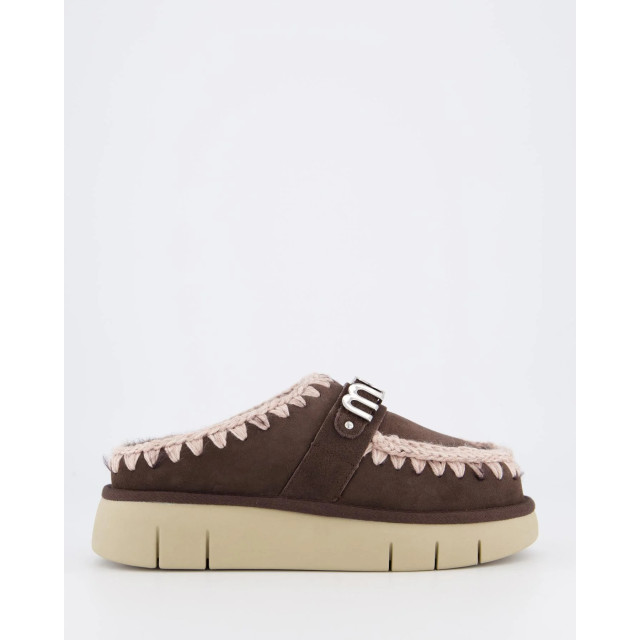 Mou Dames bounce clog logo mocha FW531001A-MOCHA large