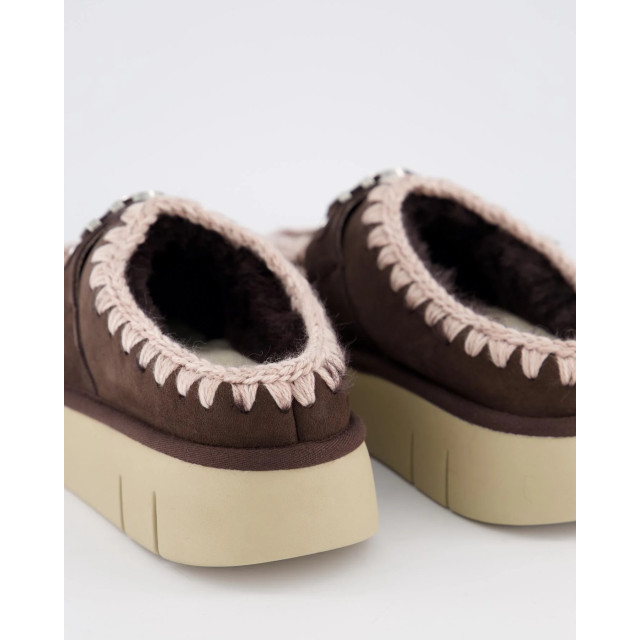 Mou Dames bounce clog logo mocha FW531001A-MOCHA large