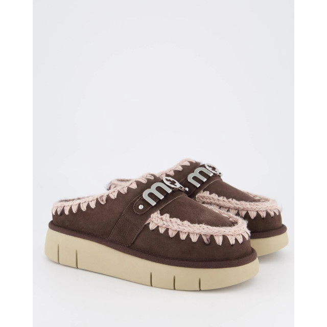 Mou Dames bounce clog logo mocha FW531001A-MOCHA large