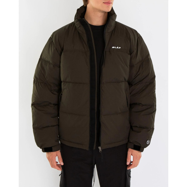 Olaf Hussein Heren puffer jacket M180613-Dark Moss large