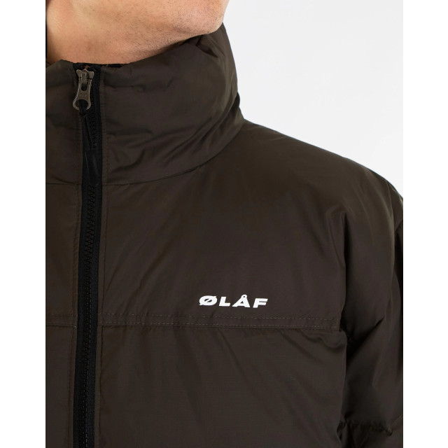 Olaf Hussein Heren puffer jacket M180613-Dark Moss large