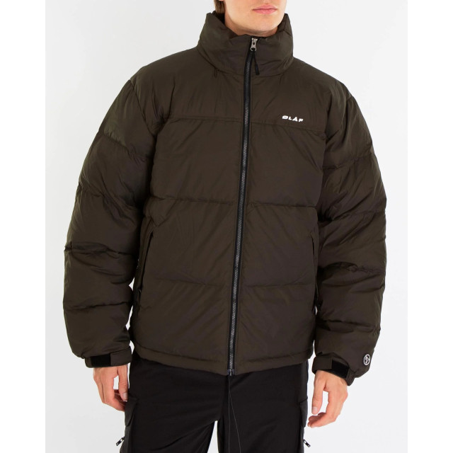 Olaf Hussein Heren puffer jacket M180613-Dark Moss large