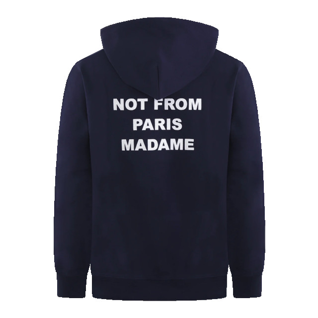 Drole De Monsieur Heren le hoodie slogan PERM-HO162-CO127-NY-NAVY large