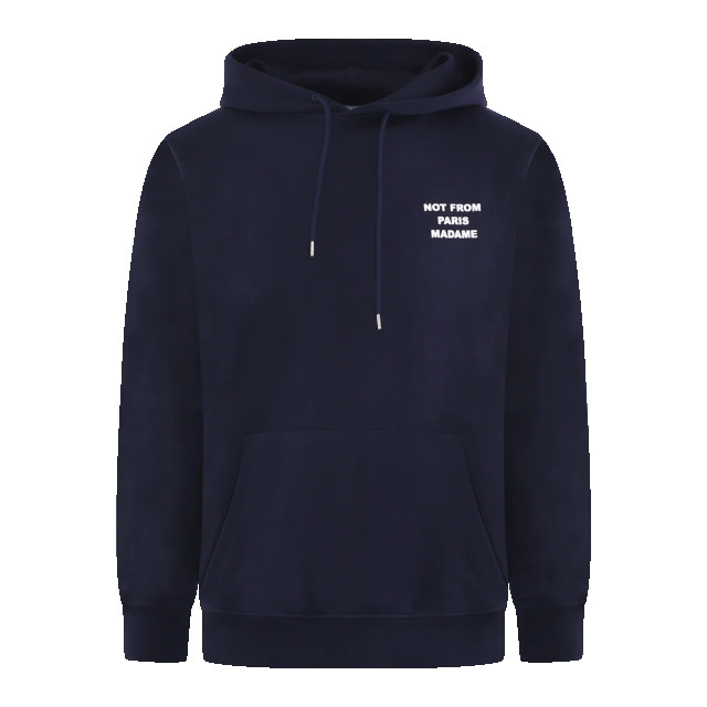 Drole De Monsieur Heren le hoodie slogan PERM-HO162-CO127-NY-NAVY large
