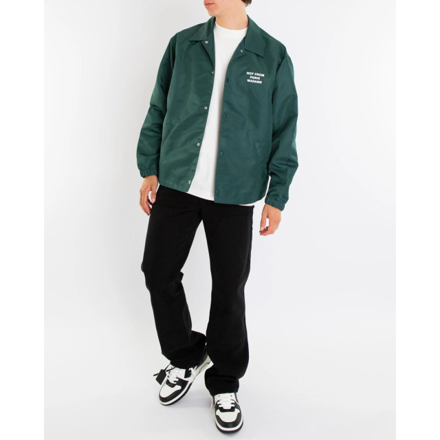 Drole De Monsieur Heren la veste slogan PERM-JT183-PA014-DGN-DARK GREEN large