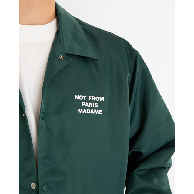 Drole De Monsieur Heren la veste slogan PERM-JT183-PA014-DGN-DARK GREEN large