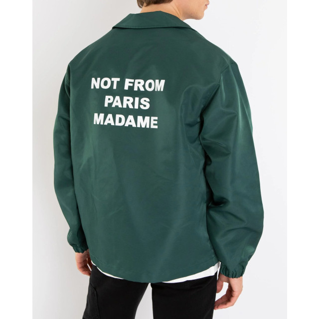 Drole De Monsieur Heren la veste slogan PERM-JT183-PA014-DGN-DARK GREEN large