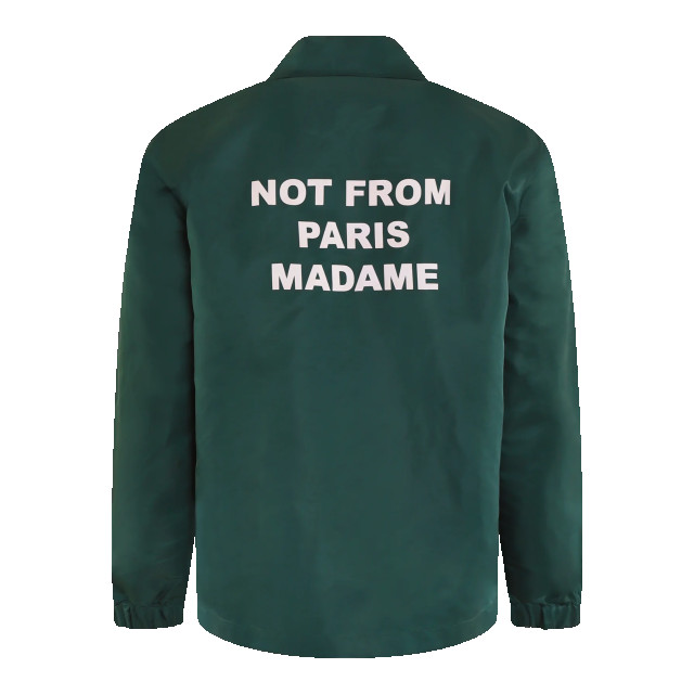 Drole De Monsieur Heren la veste slogan PERM-JT183-PA014-DGN-DARK GREEN large