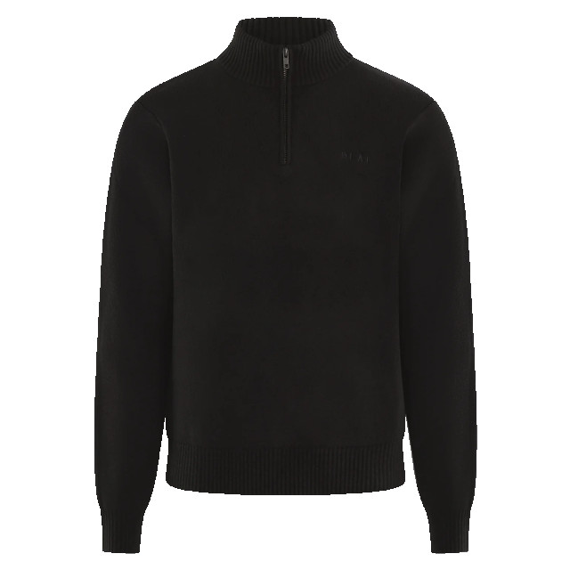 Olaf Hussein Heren knitted drift mock neck M180702-CHARCOAL large
