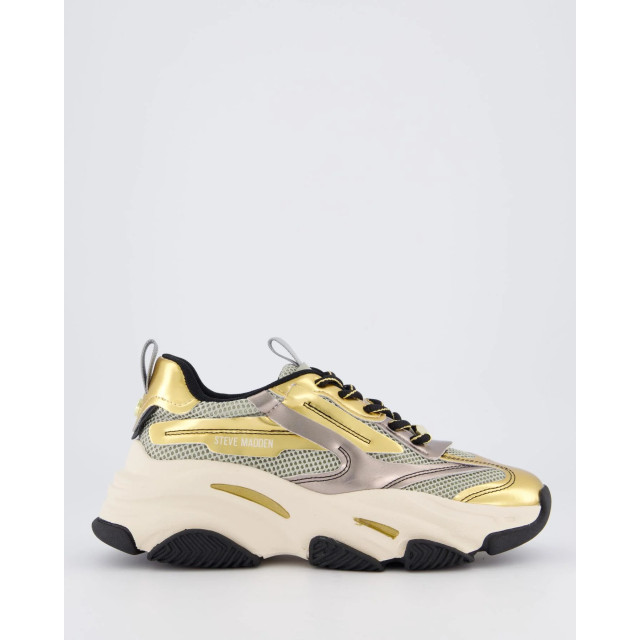 Steve Madden Dames possession-e sneaker metallic SM19000033-ICE PEWTER/GLD large