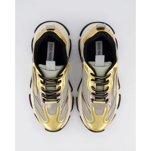 Steve Madden Dames possession-e sneaker metallic SM19000033-ICE PEWTER/GLD large