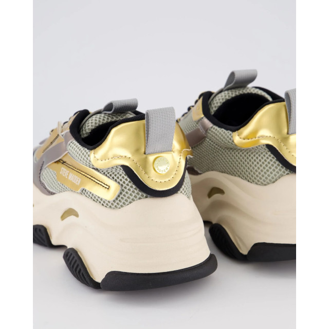 Steve Madden Dames possession-e sneaker metallic SM19000033-ICE PEWTER/GLD large