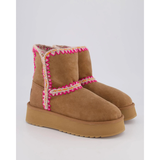 Mou Dames norfolk platform punk brown MU.FW681003A-PKBRO large
