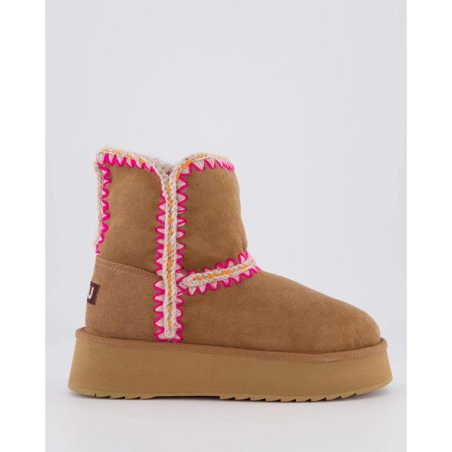Mou Dames norfolk platform punk brown MU.FW681003A-PKBRO large