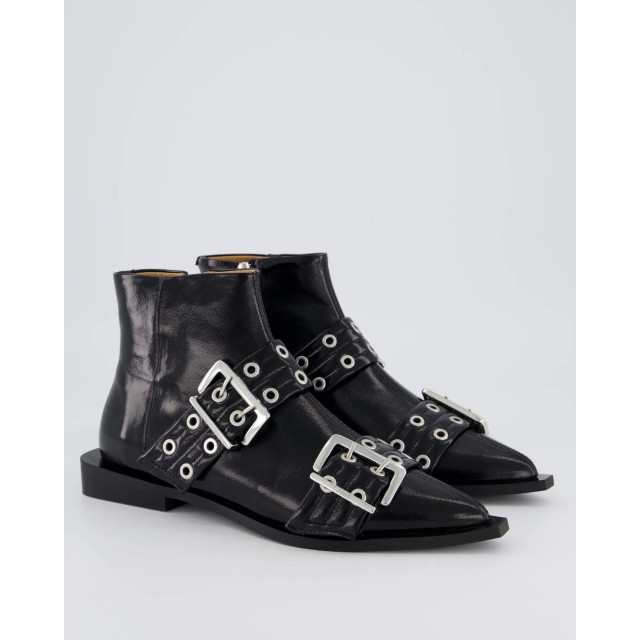 Ganni Dames feminine buckle flat boot S2650-99 large