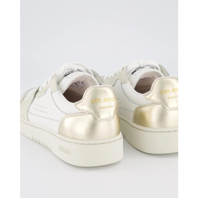 Axel Arigato Dames dice lo sneaker F1644002-White/Gold large