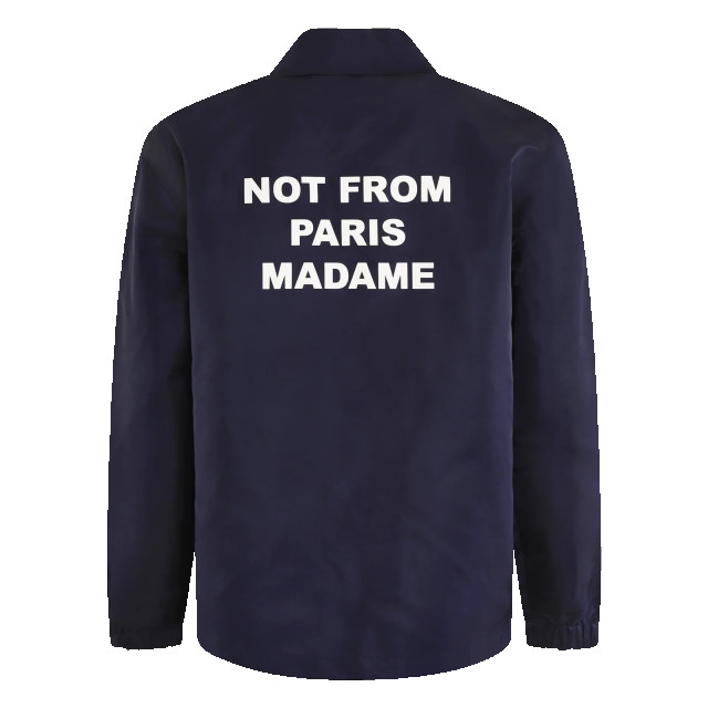Drole De Monsieur Heren la veste slogan PERM-JT183-PA014-NY-NAVY large